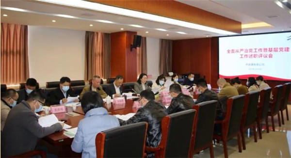 市古鎮(zhèn)投資公司黨總支召開全面從嚴(yán)治黨工作暨基層黨建工作述職評議會(huì)