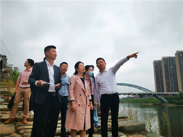 林蓉到三河村昌江水生態(tài)工程調(diào)研文物保護工作