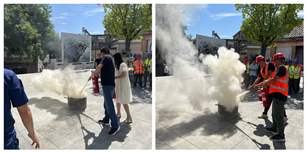 開展消防演練 牢筑文物古建筑安全防火墻