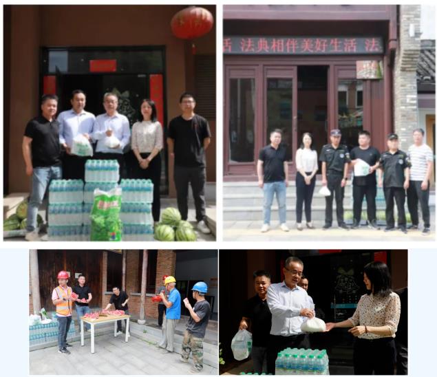 市古鎮(zhèn)投資公司安委會(huì)聯(lián)合工會(huì)開展清涼一“夏”慰問(wèn)活動(dòng)