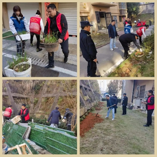 井巷物業(yè)公司聯(lián)合轄區(qū)社區(qū)、城管對(duì)古鎮(zhèn)恒尚小區(qū)開(kāi)展環(huán)境整治行動(dòng)