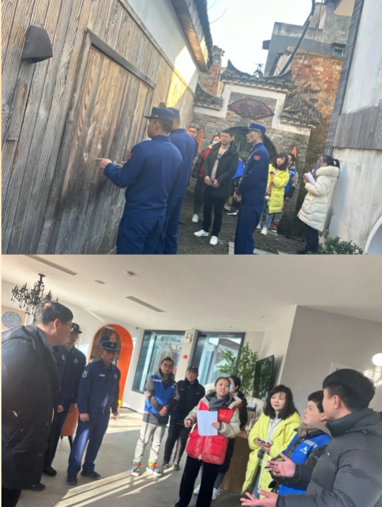 井巷物業(yè)公司聯(lián)合消防救援站、社區(qū)開展安全隱患大排查工作